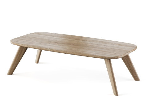Wooden coffee table 3D Model