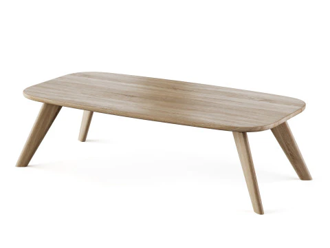 Wooden coffee table 3D Model