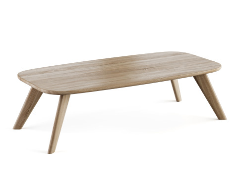 Wooden coffee table 3D Model