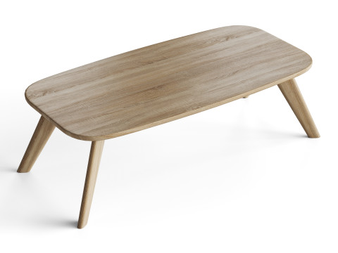 Wooden coffee table 3D Model