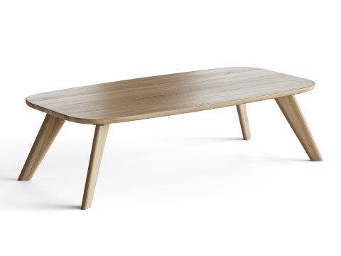 Wooden coffee table 3D Model