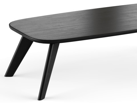 Wooden coffee table 3D Model