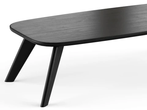 Wooden coffee table 3D Model