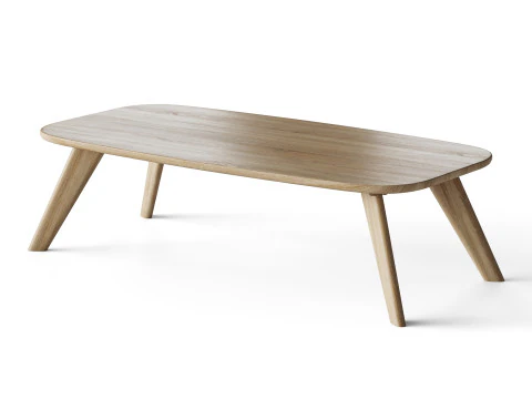 Wooden coffee table 3D Model