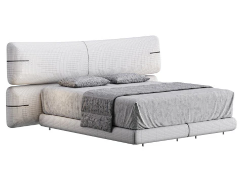 CAMA YUNA By Flou Modelo 3D