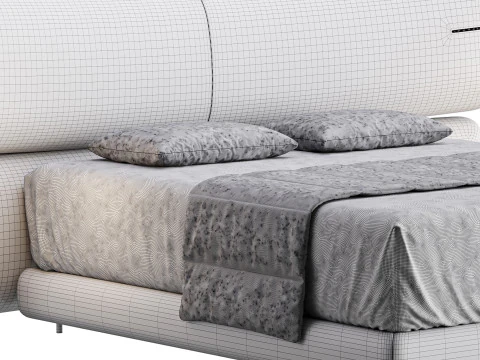 CAMA YUNA By Flou Modelo 3D