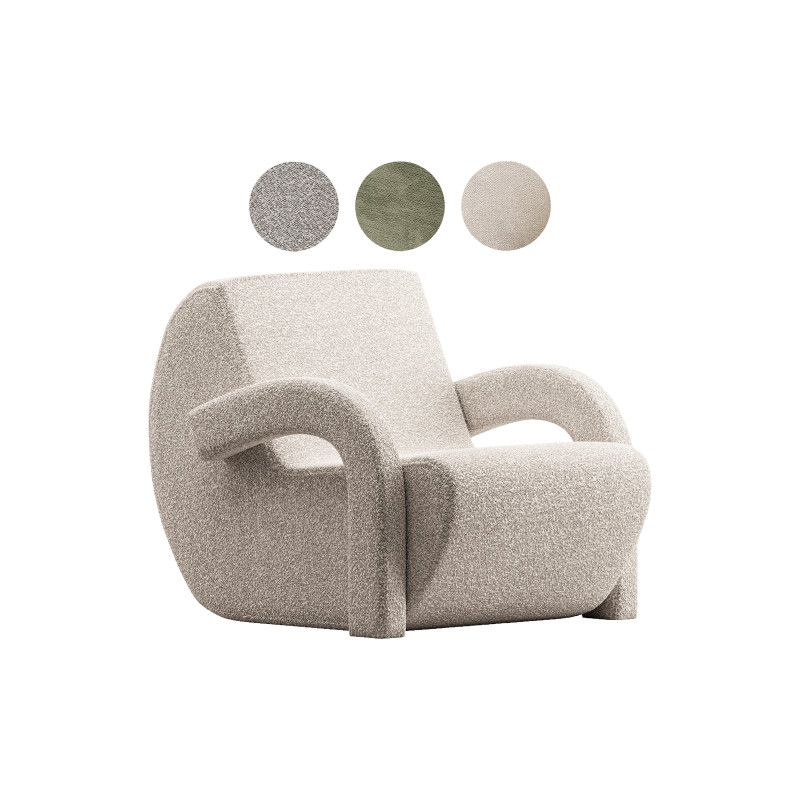 Armchair MOON 3D Model .c4d .max .obj .3ds .fbx .stl .blend