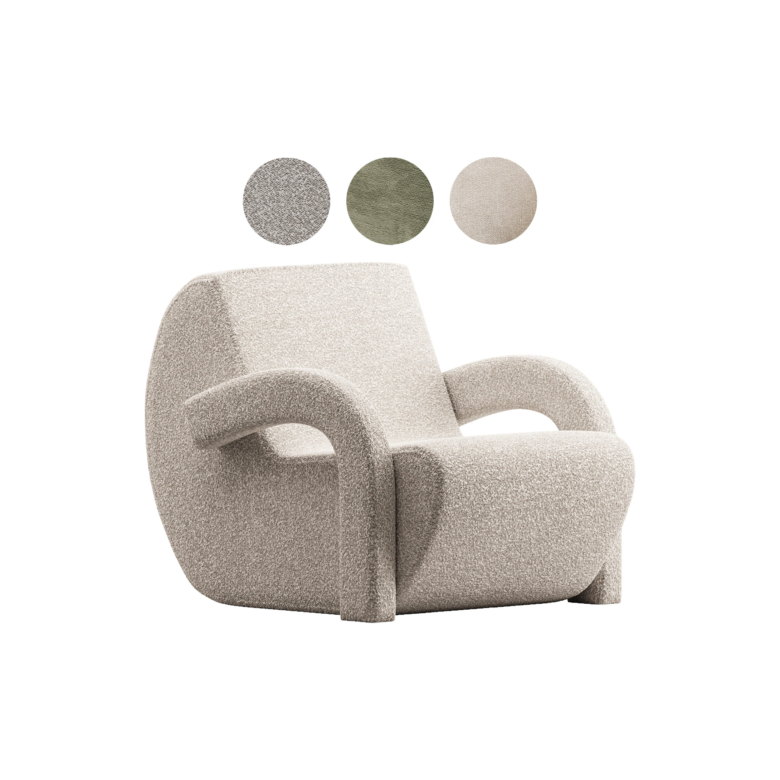 Fotel KSIĘŻYC Model 3D .c4d .max .obj .3ds .fbx .stl .blend 