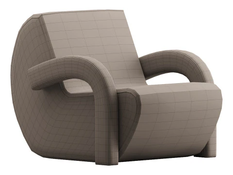 Fotel KSIĘŻYC Model 3D