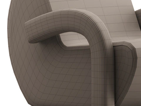 Fotel KSIĘŻYC Model 3D