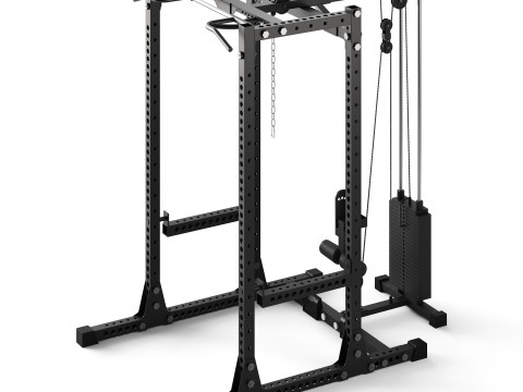 ATX Power Rack Modelo 3D