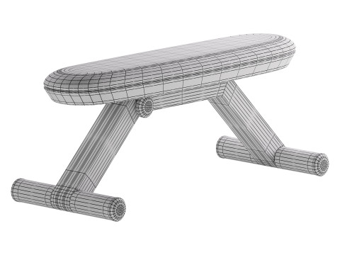 BANKA BASIC Gym Weight Bench 3D-Modell
