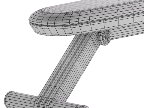 BANKA BASIC Gym Weight Bench 3D-Modell
