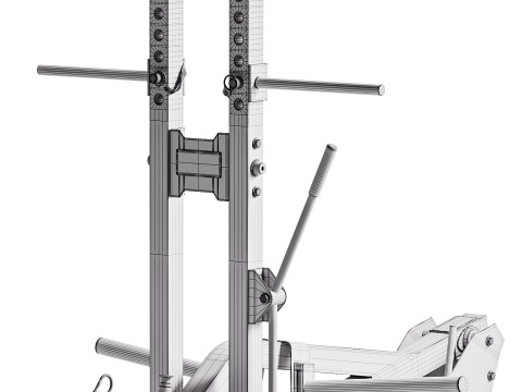 ATX Belt Squat-Dip - Squat Dip Machine 3D 모델