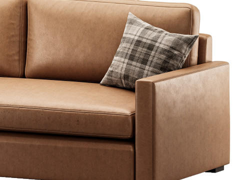 Benjara 86 Inch Fabric Upholstered Sofa 3Dモデル