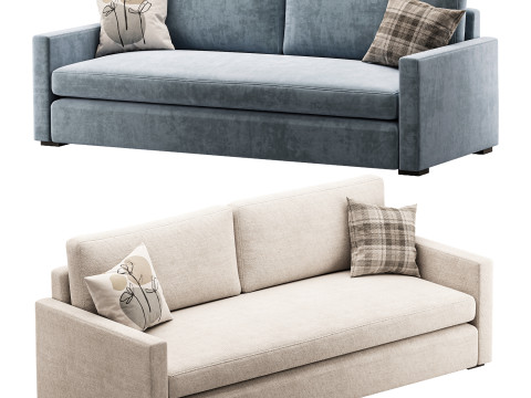 Benjara 86 Inch Fabric Upholstered Sofa 3Dモデル