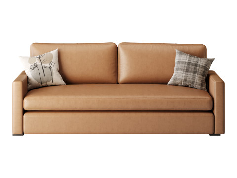 Benjara 86 Inch Fabric Upholstered Sofa 3Dモデル