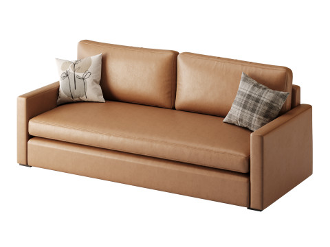 Benjara 86 Inch Fabric Upholstered Sofa 3Dモデル