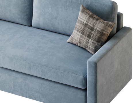 Benjara 86 Inch Fabric Upholstered Sofa 3Dモデル