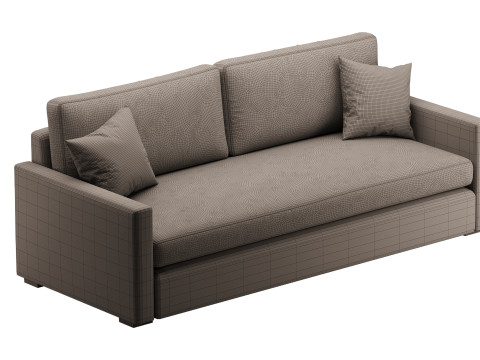 Benjara 86 Inch Fabric Upholstered Sofa 3Dモデル