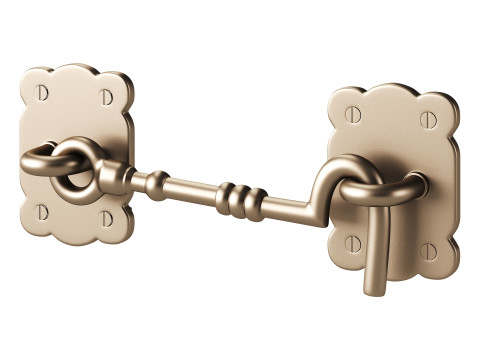 Black Door Latch Lock 3D-Modell