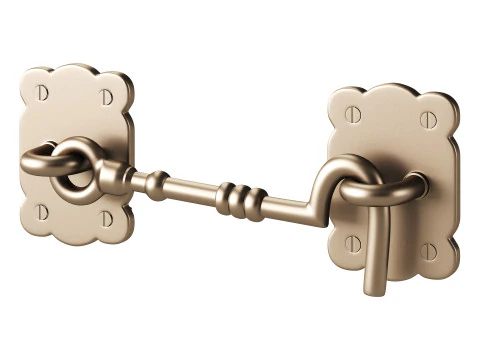 Black Door Latch Lock 3D Model