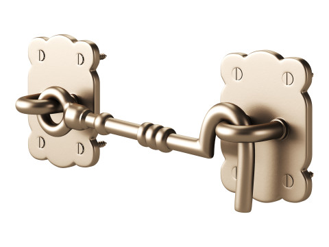 Black Door Latch Lock 3D-Modell