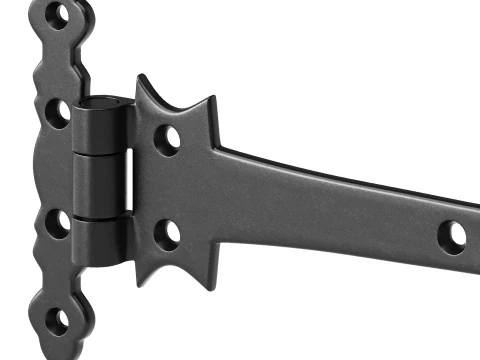 Black Wrought Iron Strap 3D Model