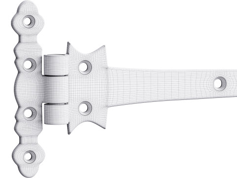 Black Wrought Iron Strap Modelo 3D