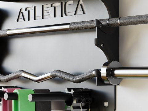 Blade wall mount weights Model 3D