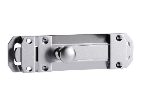 Brass Slide Bolt Door Latch Model 3D