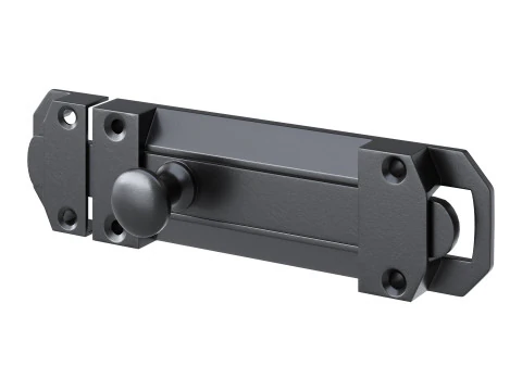 Brass Slide Bolt Door Latch 3D Model