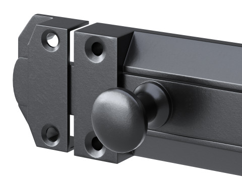 Brass Slide Bolt Door Latch Model 3D