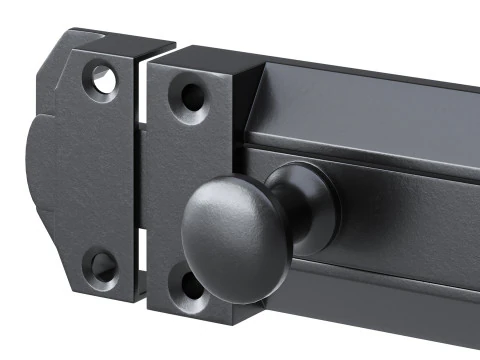Brass Slide Bolt Door Latch 3D Model