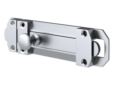 Brass Slide Bolt Door Latch 3D Model