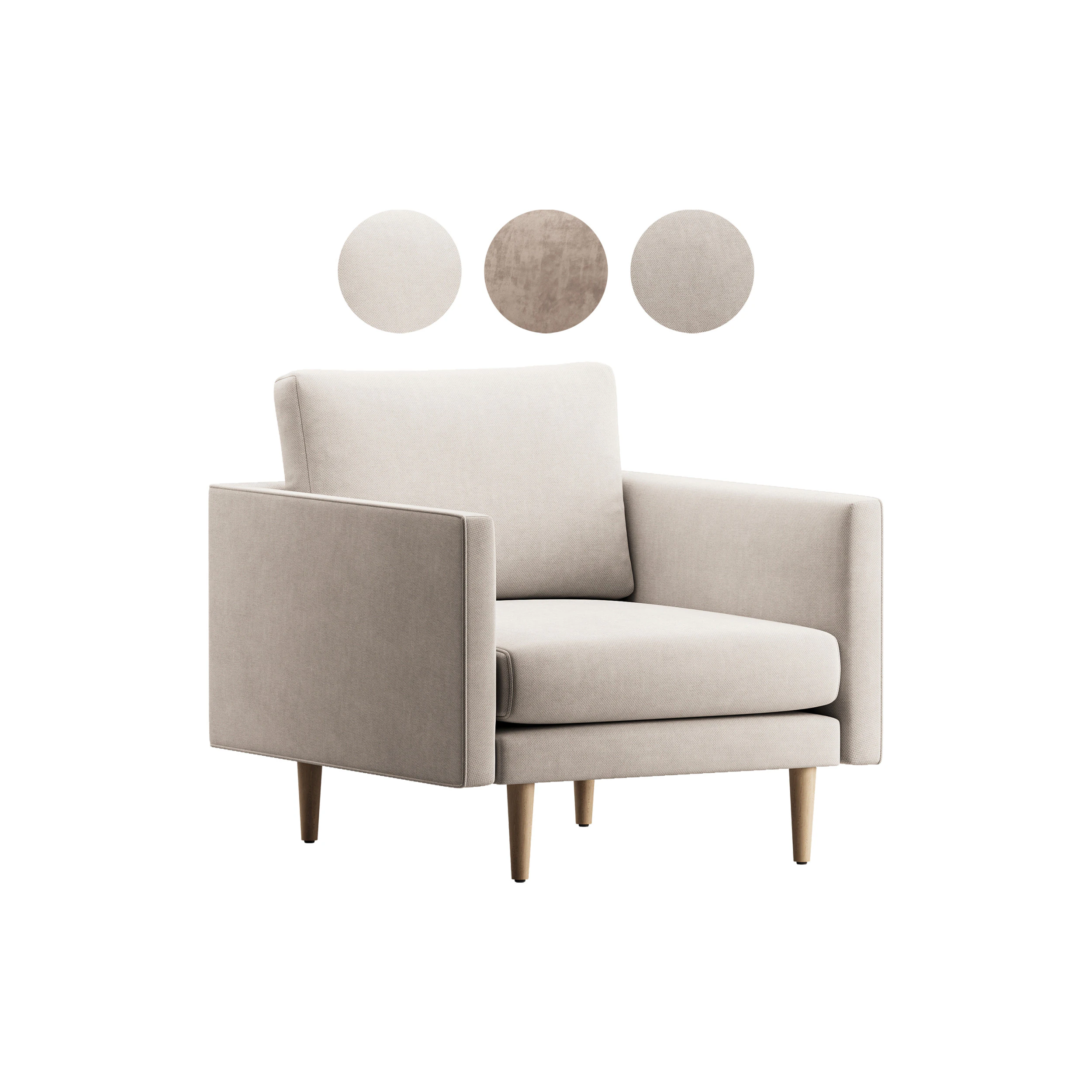 Burrard Lounge Chair 3D Model .c4d .max .obj .3ds .fbx .stl .blend 