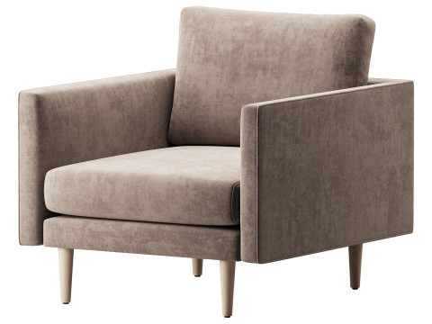 Burrard Lounge Chair Modelo 3D