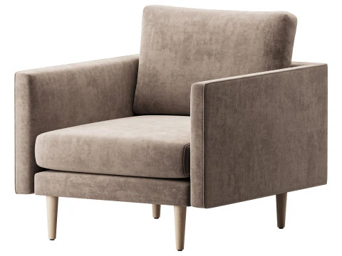 Burrard Lounge Chair 3D Model