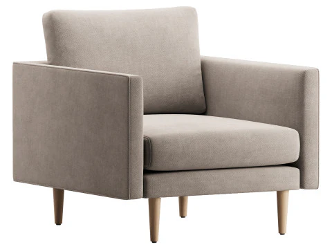 Burrard Lounge Chair 3D Model