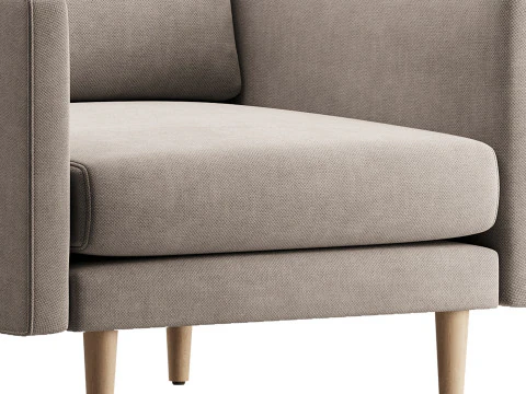 Burrard Lounge Chair 3D Model