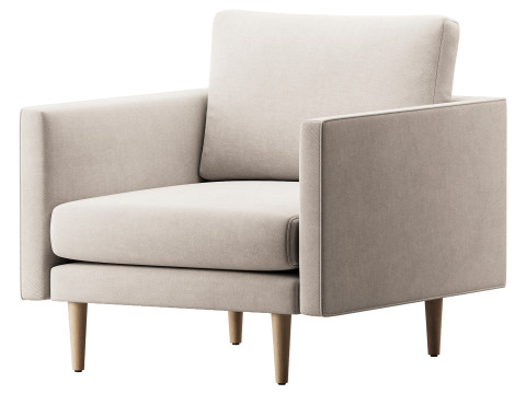 Burrard Lounge Chair Modelo 3D