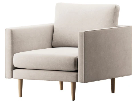 Burrard Lounge Chair 3D Model