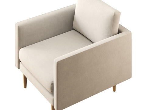 Burrard Lounge Chair Modelo 3D
