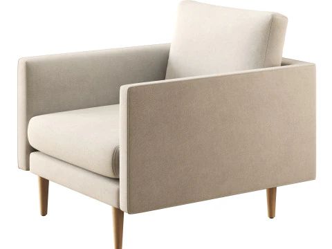 Burrard Lounge Chair 3D Model