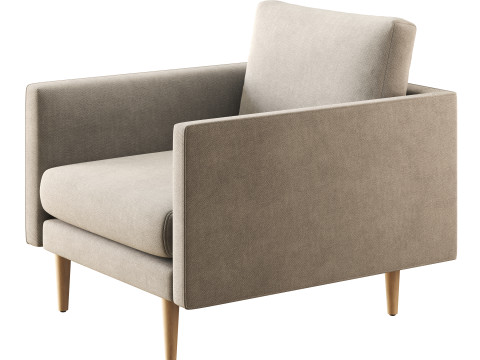 Burrard Lounge Chair Modelo 3D