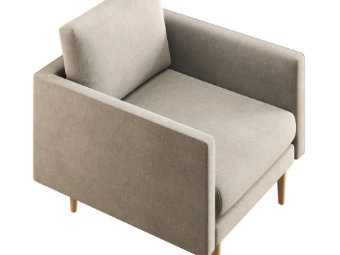 Burrard Lounge Chair 3D Model