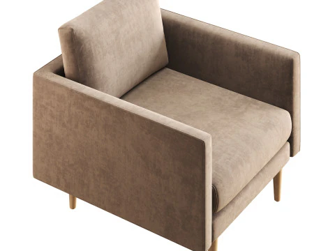 Burrard Lounge Chair 3D Model