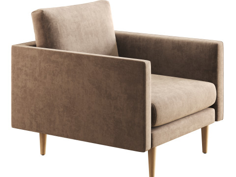 Burrard Lounge Chair Modelo 3D