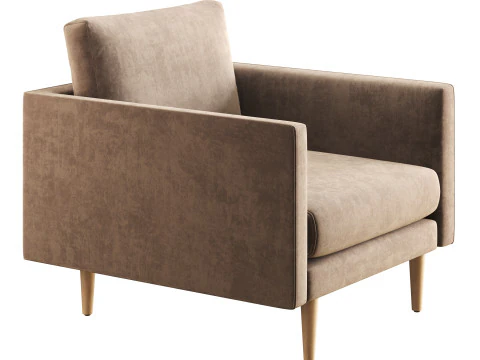 Burrard Lounge Chair 3D Model