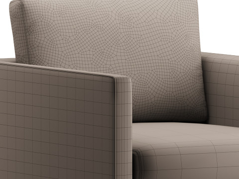 Burrard Lounge Chair Modelo 3D